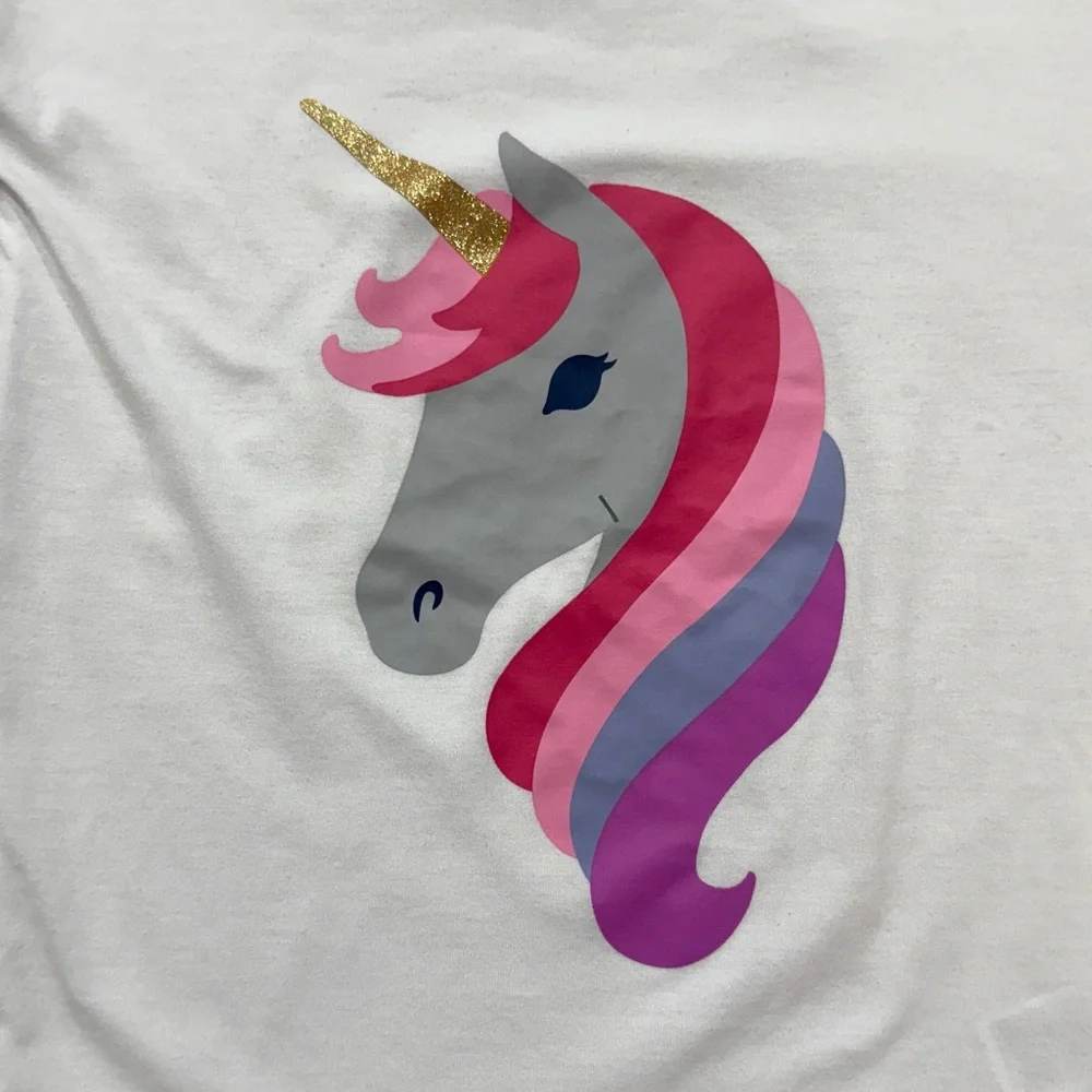 GAP Kids Girls Unicorn Short-Sleeve Sleep Shirt - Size 6
